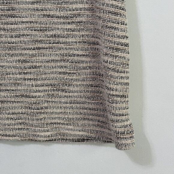 Postmark Anthropologie Boucle Tweed Top Tee S Short Sleeve Zipper Casual Boho - Picture 3 of 9